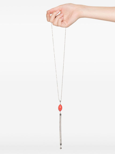 beaded pendant necklace